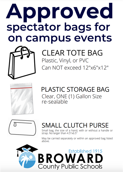 Approved spectator bags